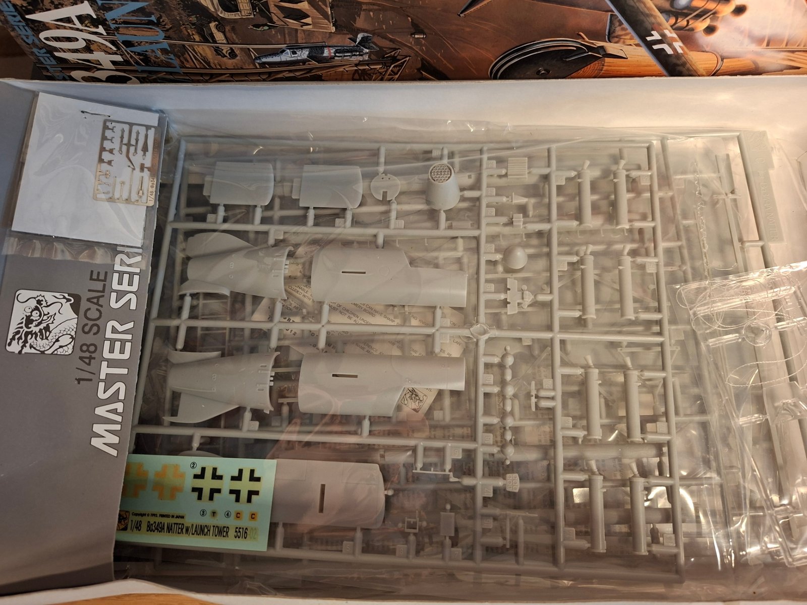 Dragon 5516 Ba349A Natter with Launch Tower 1:48 scale model kit, sealed box