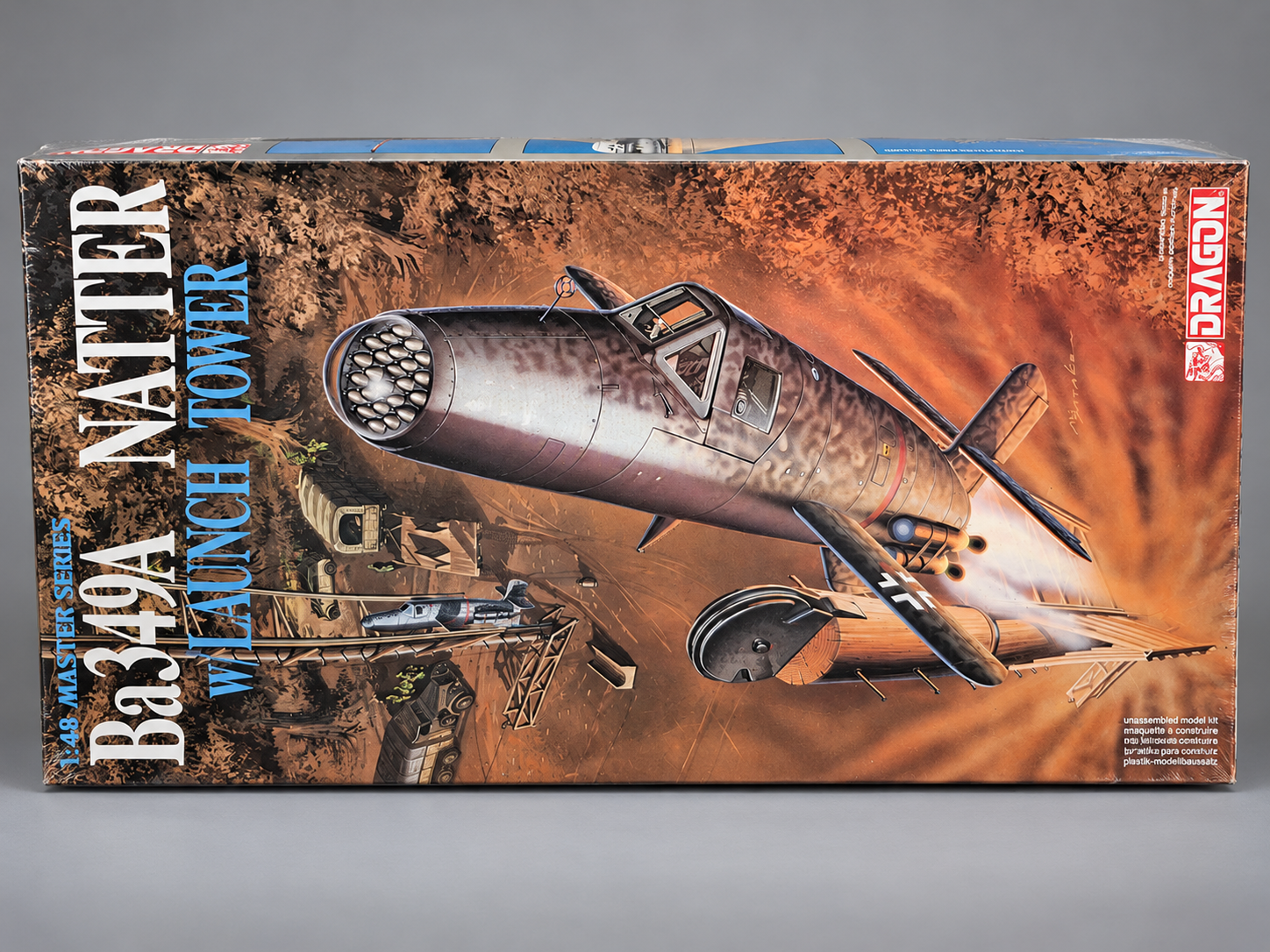 Dragon 5516 Ba349A Natter with Launch Tower 1:48 scale model kit, sealed box
