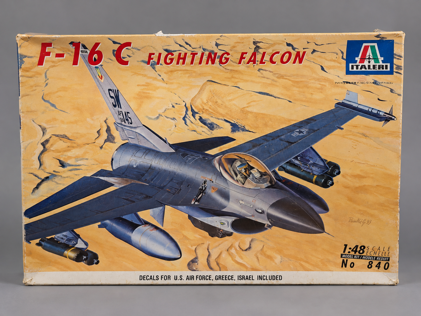 Italeri 840 F-16 C Fighting Falcon 1:48 sealed aircraft model kit