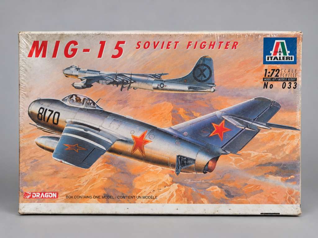 Italeri 033 MiG-15 1:72 factory-sealed model kit box
